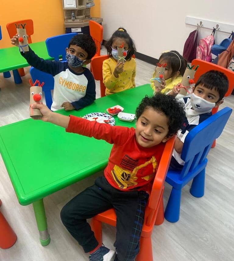 children in classroom